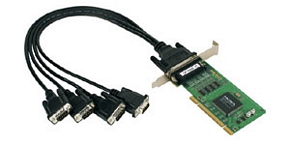 Moxa CP-104UL w/o Cable Daudz portu seriālā plate
